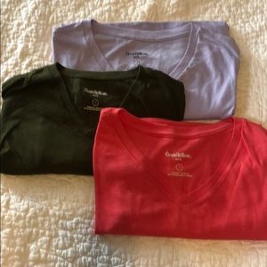 Men’s Goodfellow &Co Small V-Neck 3 T-Shirts